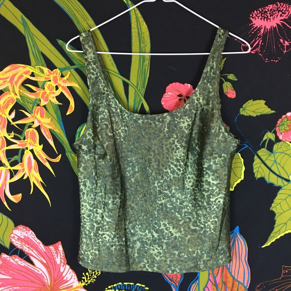 VS SNAKE PRINT Y2K SQUARE NECK TANK TOP BLOUSE